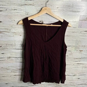 Kleen red purple blouse tank  top size small